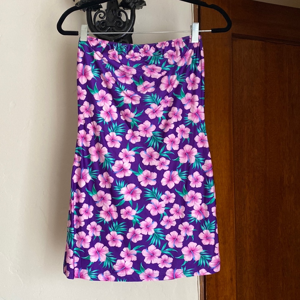 Frankies bikinis Palmer Shine Strapless Tube Dress size L